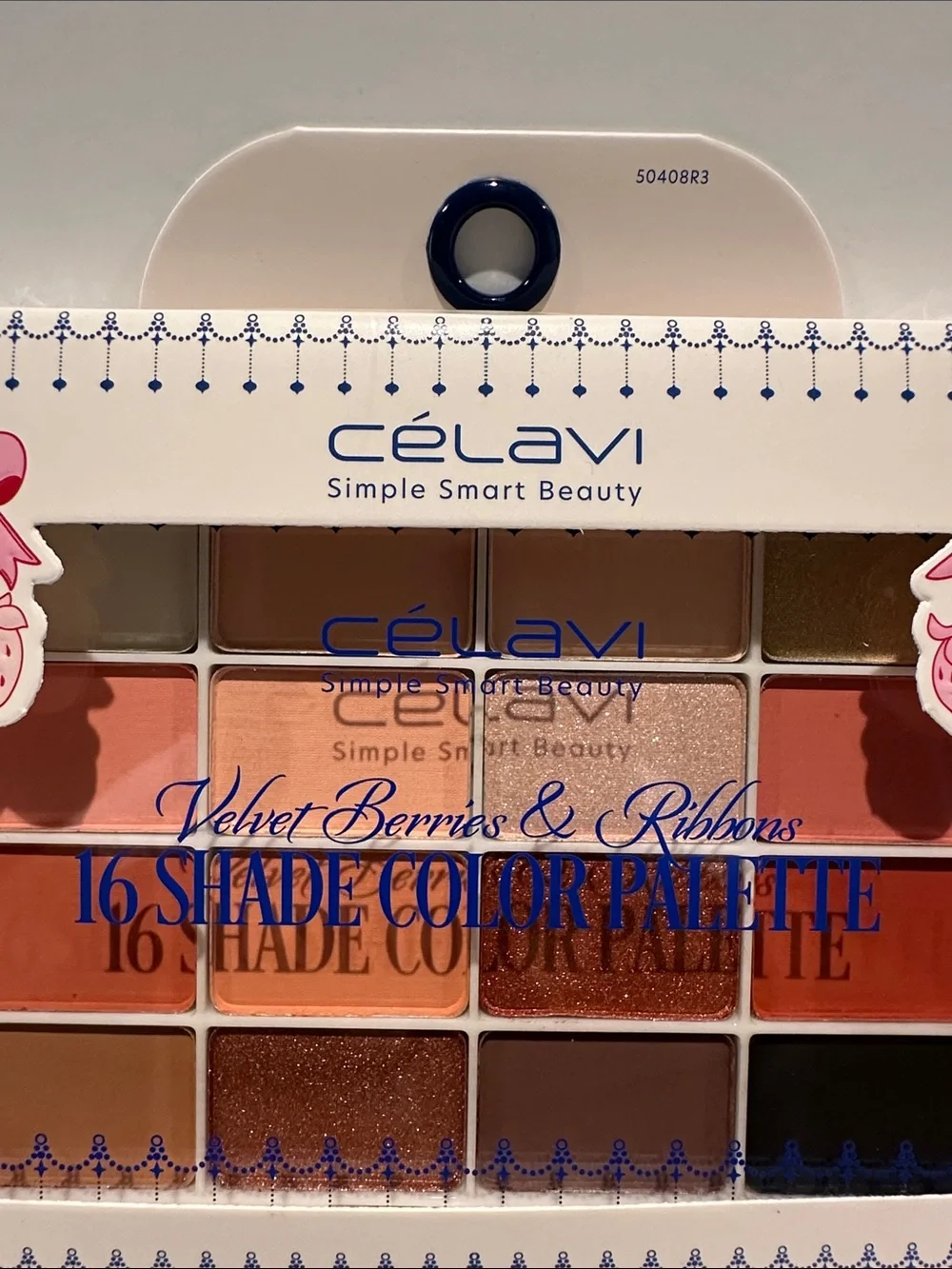 New Celavi Simple Dmart Beauty Velvet Berries & Ribbons 16 Shadr Color Palette.